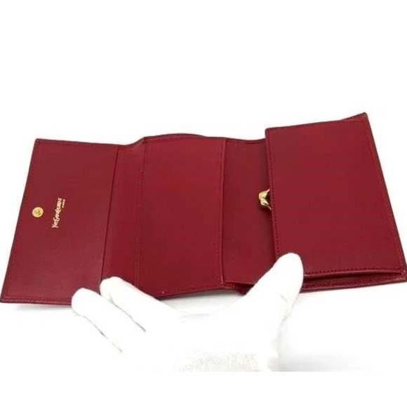Yves Saint Laurent Red Wallet - Picture 4 of 8